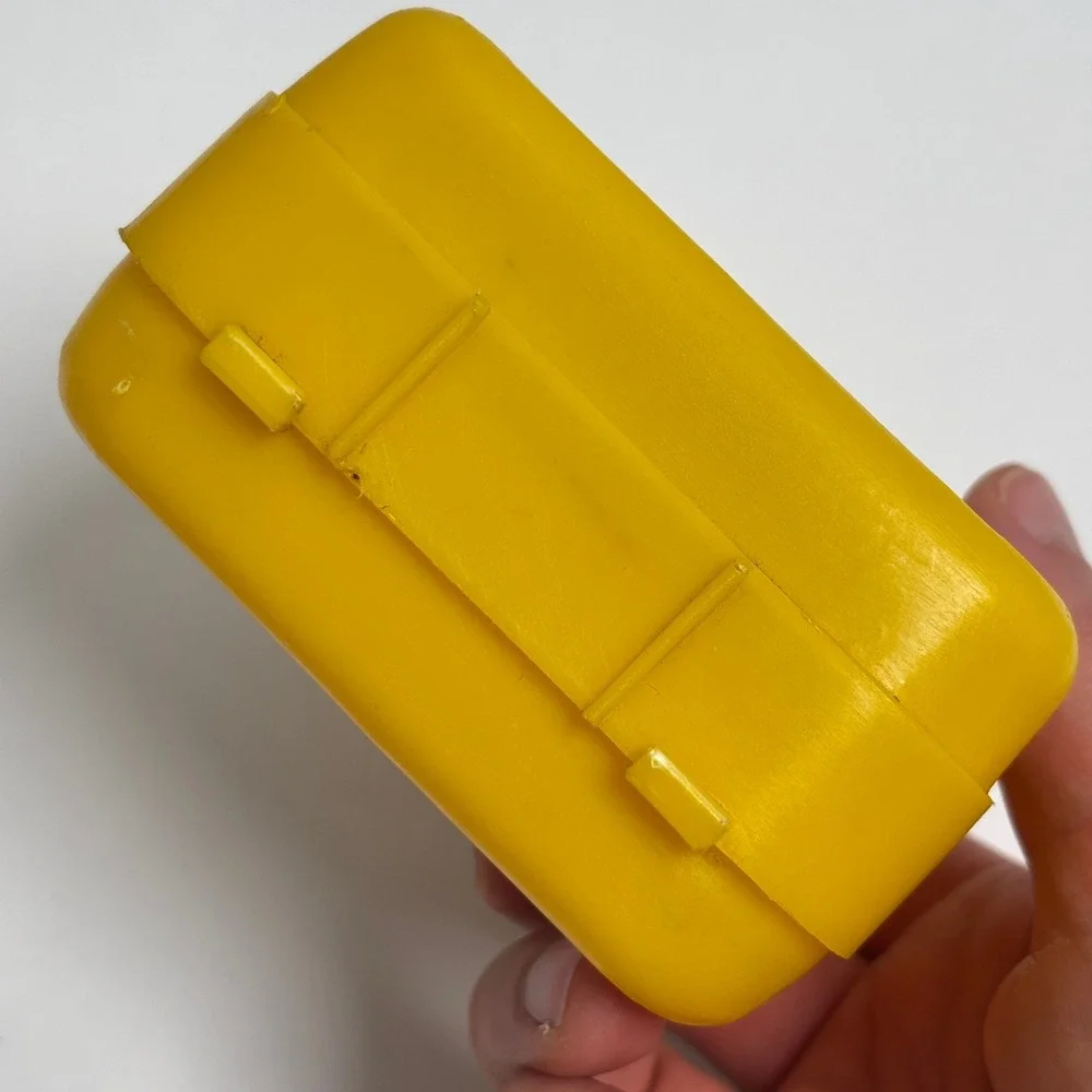 VTG 70s Kenner Sleep Over Dolly Bag 1976 Doll Accessory General Mills Yellow SEE